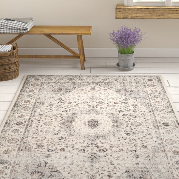 Ophelia & Co. Maleisha Oriental Area Rug in Taupe/Beige & Reviews Wayfair